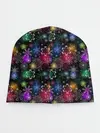 Детская шапка / Снежинки в разных цветах