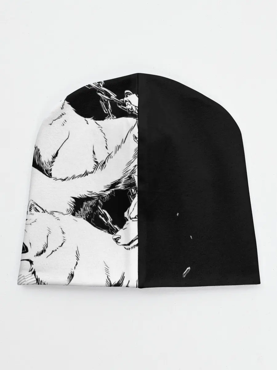 Детская шапка / Белые волки