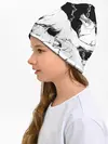 Детская шапка / Белые волки