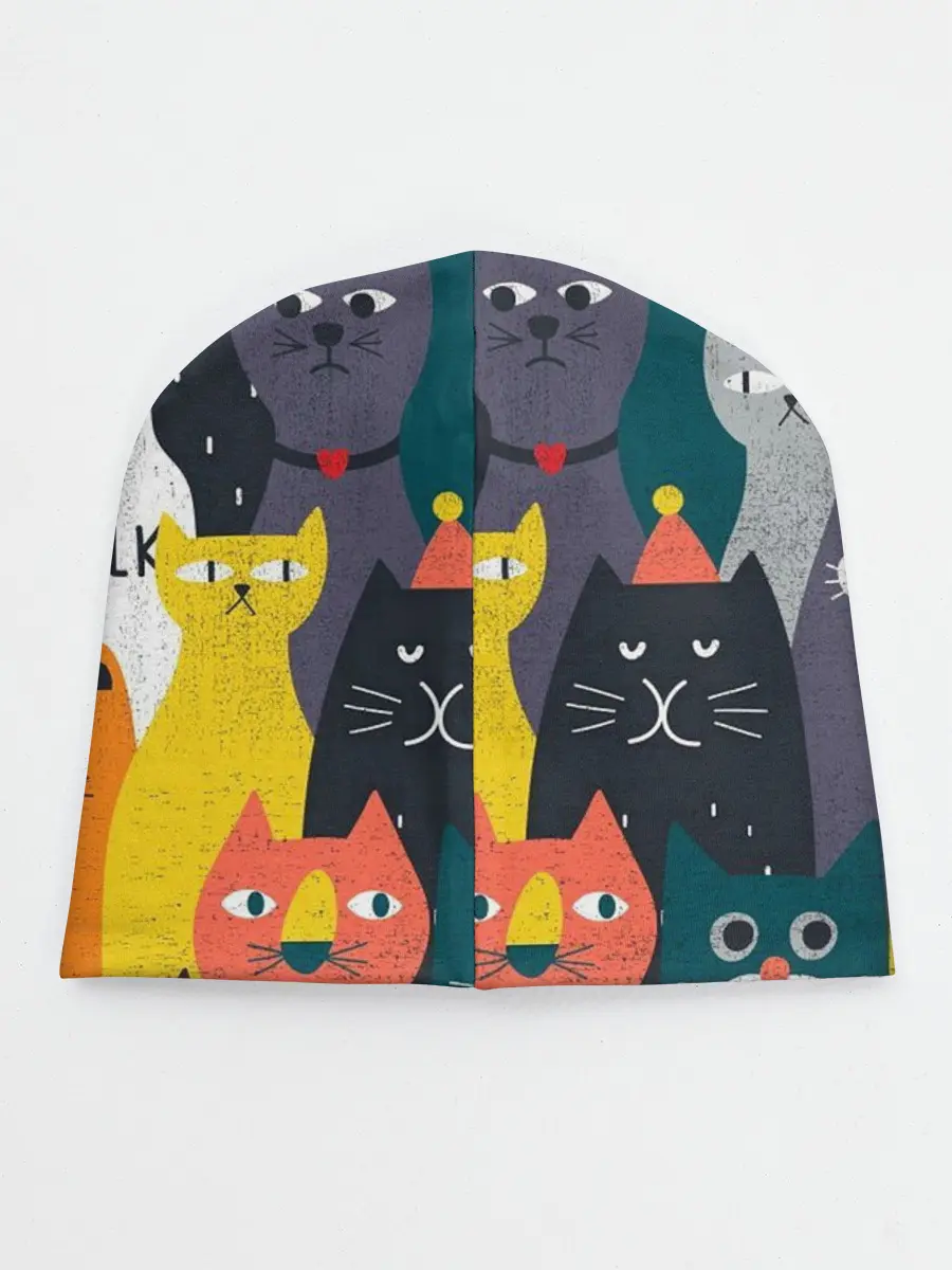 Детская шапка / крутые коты