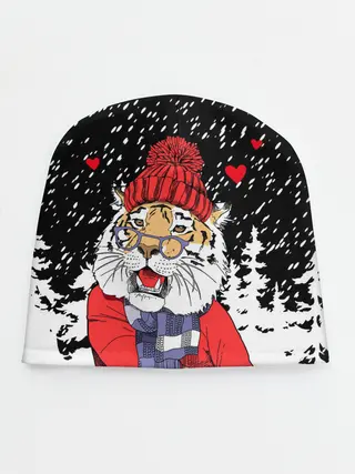 Детская шапка / Тигр в красном