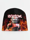 Детская шапка / ROBLOX FIRE | РОБЛОКС ОГОНЬ | ПОЖАРНЫЙ