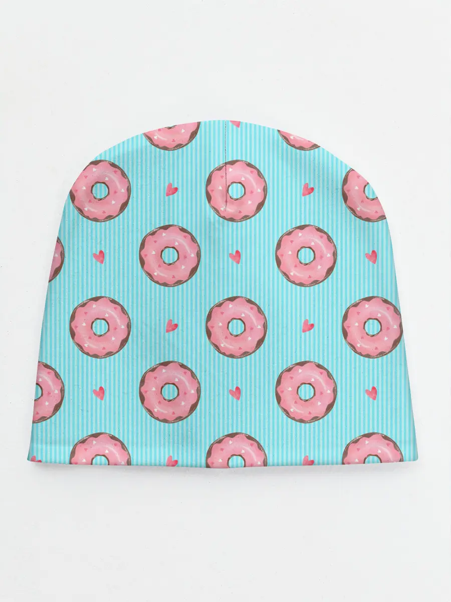 Детская шапка / Розовые пончики
