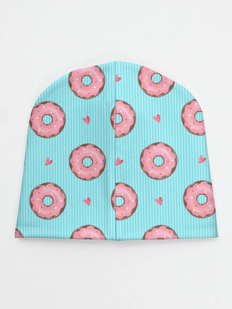 Детская шапка / Розовые пончики