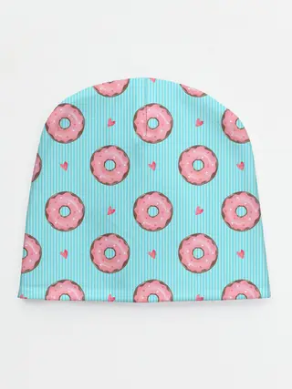 Детская шапка / Розовые пончики