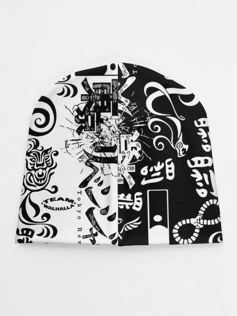 Детская шапка / ТОКИЙСКИЕ МСТИТЕЛИ ЛОГОБОМБИНГ ЧБ