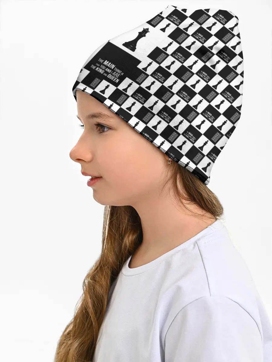 Детская шапка / Шахматы. Король и королева. 2022