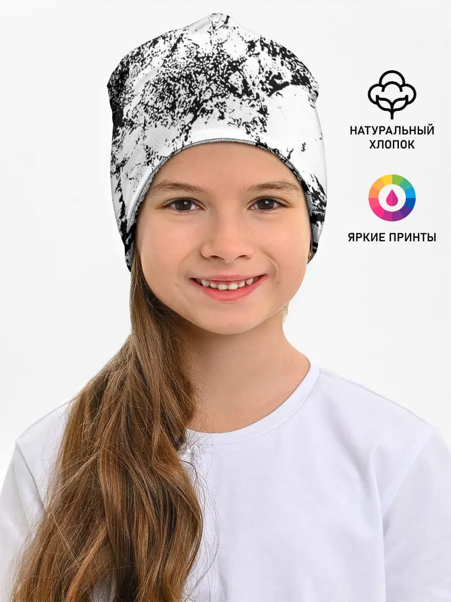 Детская шапка / Эффект линогравюры