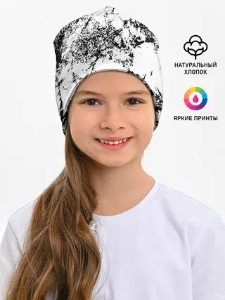 Детская шапка / Эффект линогравюры