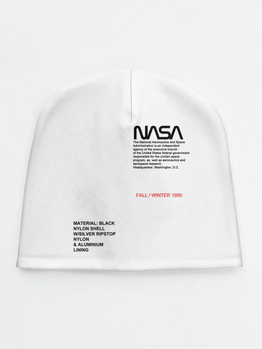 Детская шапка / NASA БЕЛАЯ ФОРМА | НАСА WHITE UNIFORM