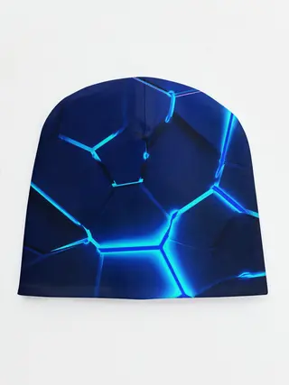 Детская шапка / 3D ПЛИТЫ | NEON STEEL | НЕОНОВЫЕ ПЛИТЫ