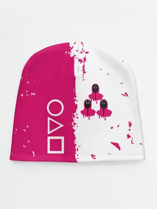 Детская шапка / Игра в кальмара геометрические фигуры