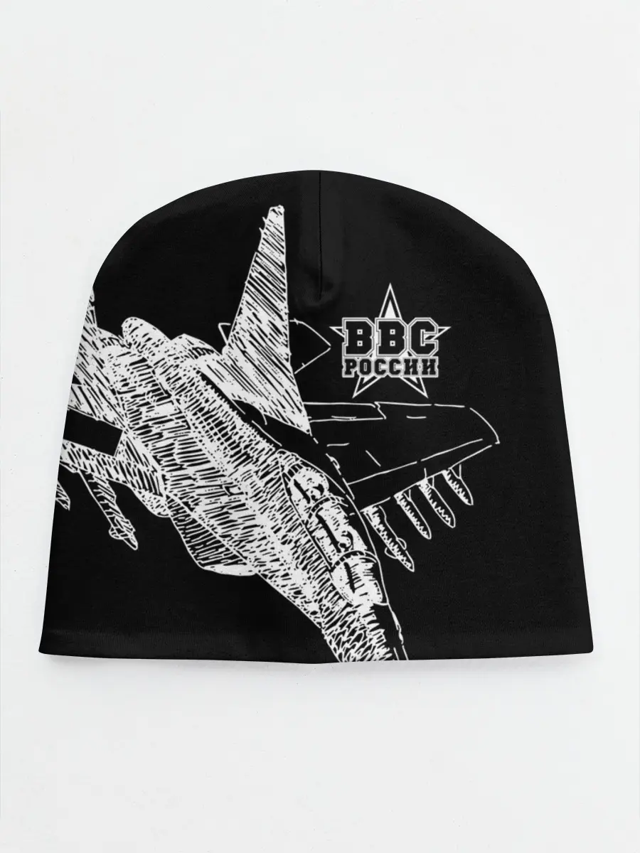 Детская шапка / Истребитель штрихом ВВС России