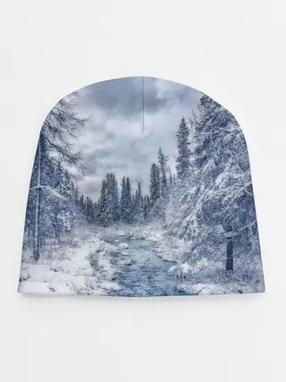 Детская шапка / СНЕЖНЫЙ ПЕЙЗАЖ