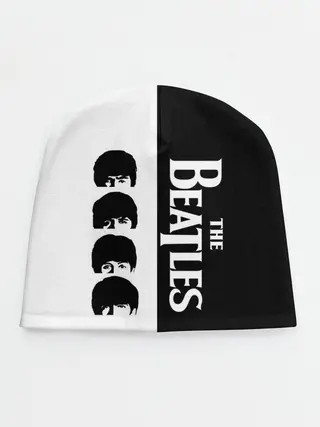 Детская шапка / The Beatles черно - белый партер
