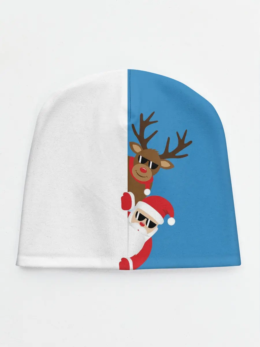 Детская шапка / Крутые Санта и Олень