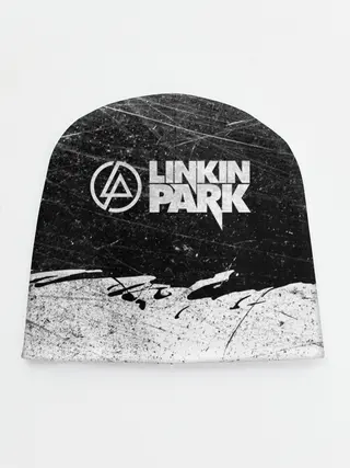 Детская шапка / Линкин Парк Лого Рок ЧБ | Linkin Park Rock