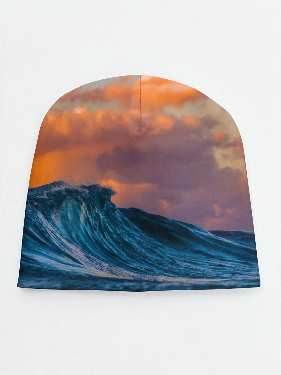 Детская шапка / Закат над волной