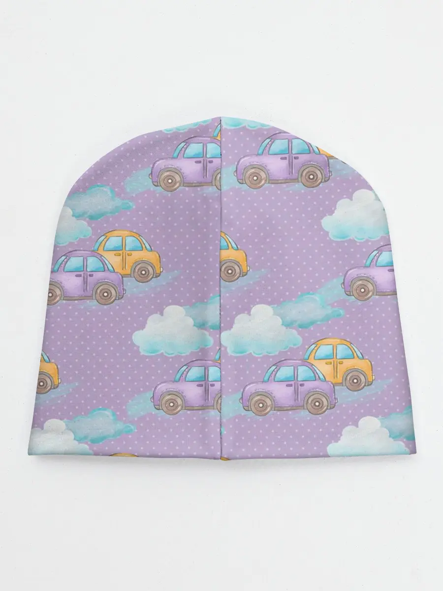 Детская шапка / детские машинки