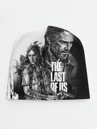 Детская шапка / THE LAST OF US ЧЁРНО БЕЛЫЙ