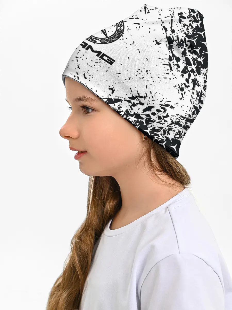 Детская шапка / Mercedes | брызги красок,