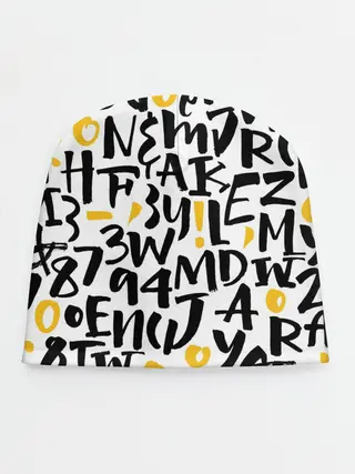 Детская шапка / Буквенный бум
