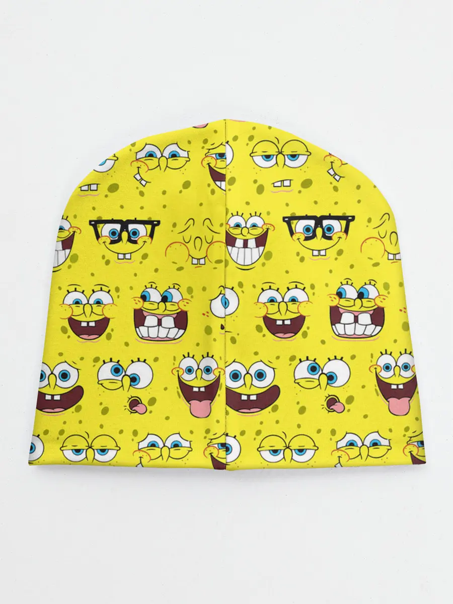 Детская шапка / Губка Боб паттерн