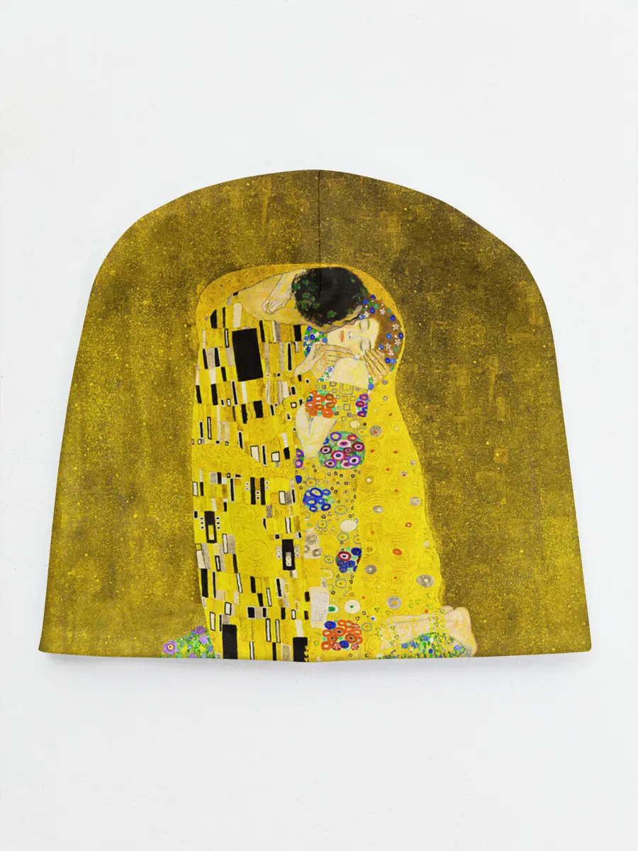 Детская шапка / Влюблённые поцелуй художник Климт