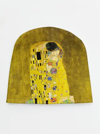 Детская шапка / Влюблённые поцелуй художник Климт