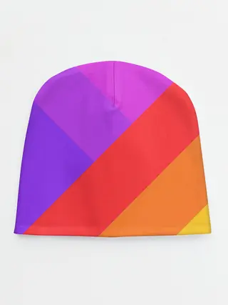 Детская шапка / РАДУЖНАЯ ГЕОМЕТРИЯ / RAINBOW GEOMETRY