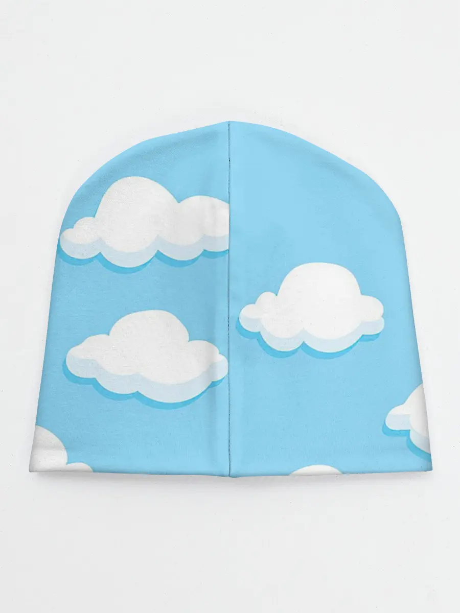 Детская шапка / Белые облака
