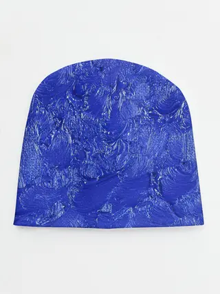 Детская шапка / Синие мазки