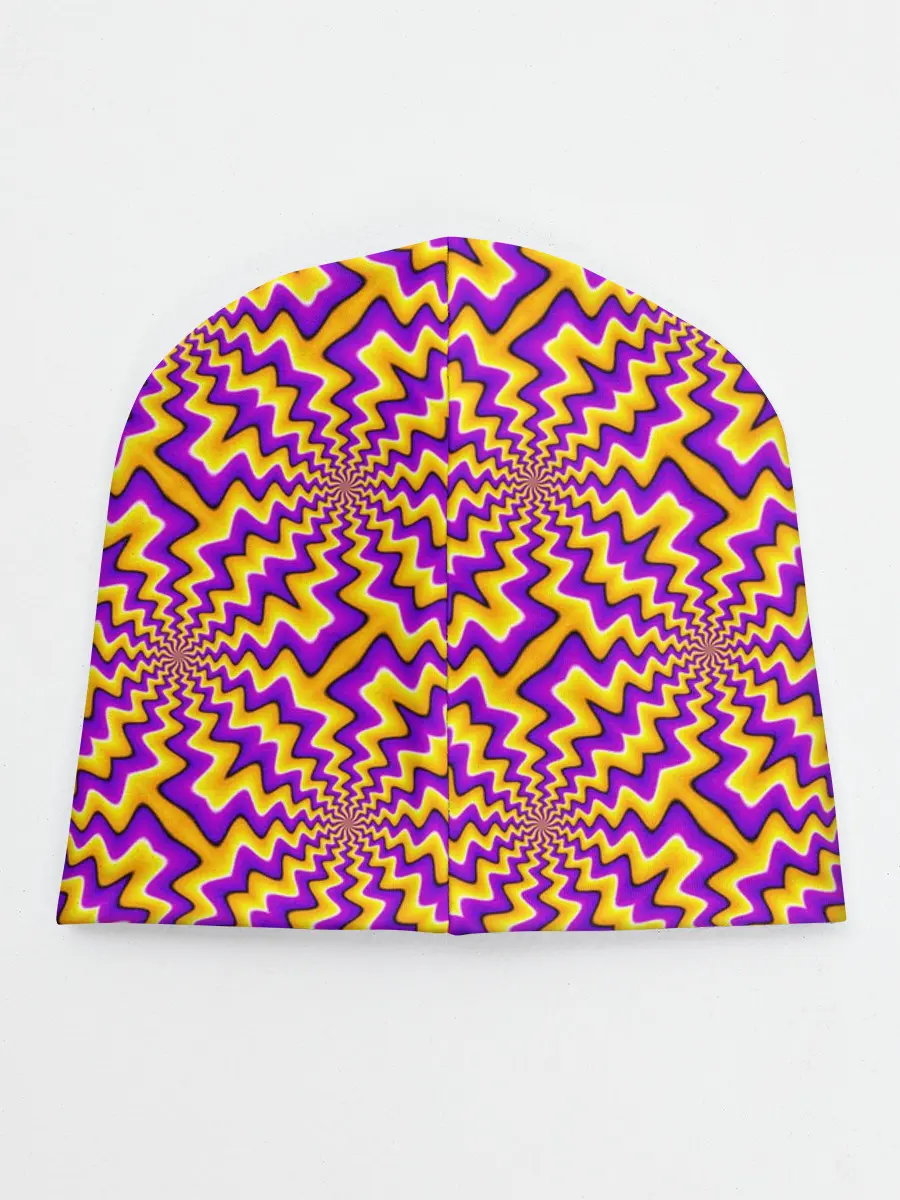 Детская шапка / Желто-фиолетовая иллюзия