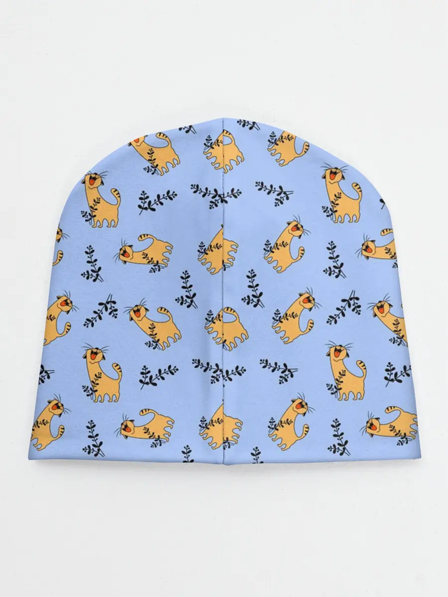 Детская шапка / Радостный кот