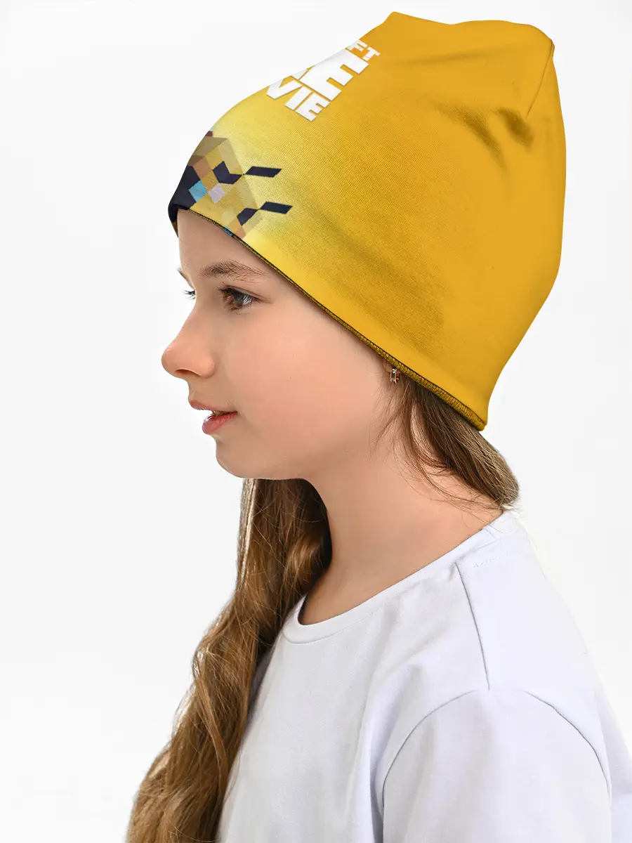 Детская шапка / BEE MOVIE Minecraft