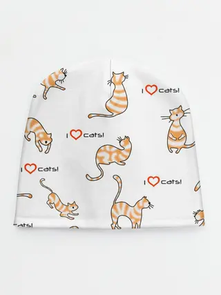 Детская шапка / Кот - моя любовь
