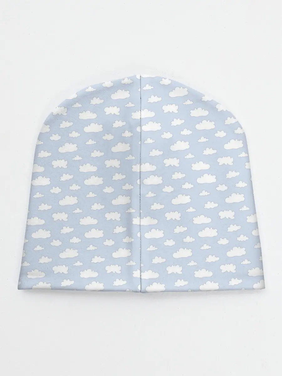 Детская шапка / Принт с облаками