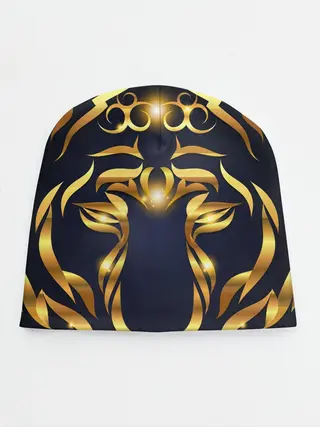 Детская шапка / Золотой символ года Тигр