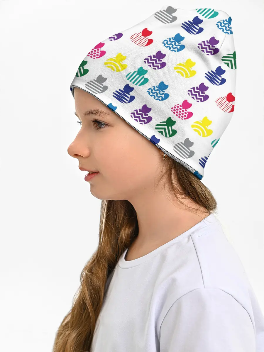 Детская шапка / Узор из котов