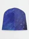 Детская шапка / Синие акварельные мазки