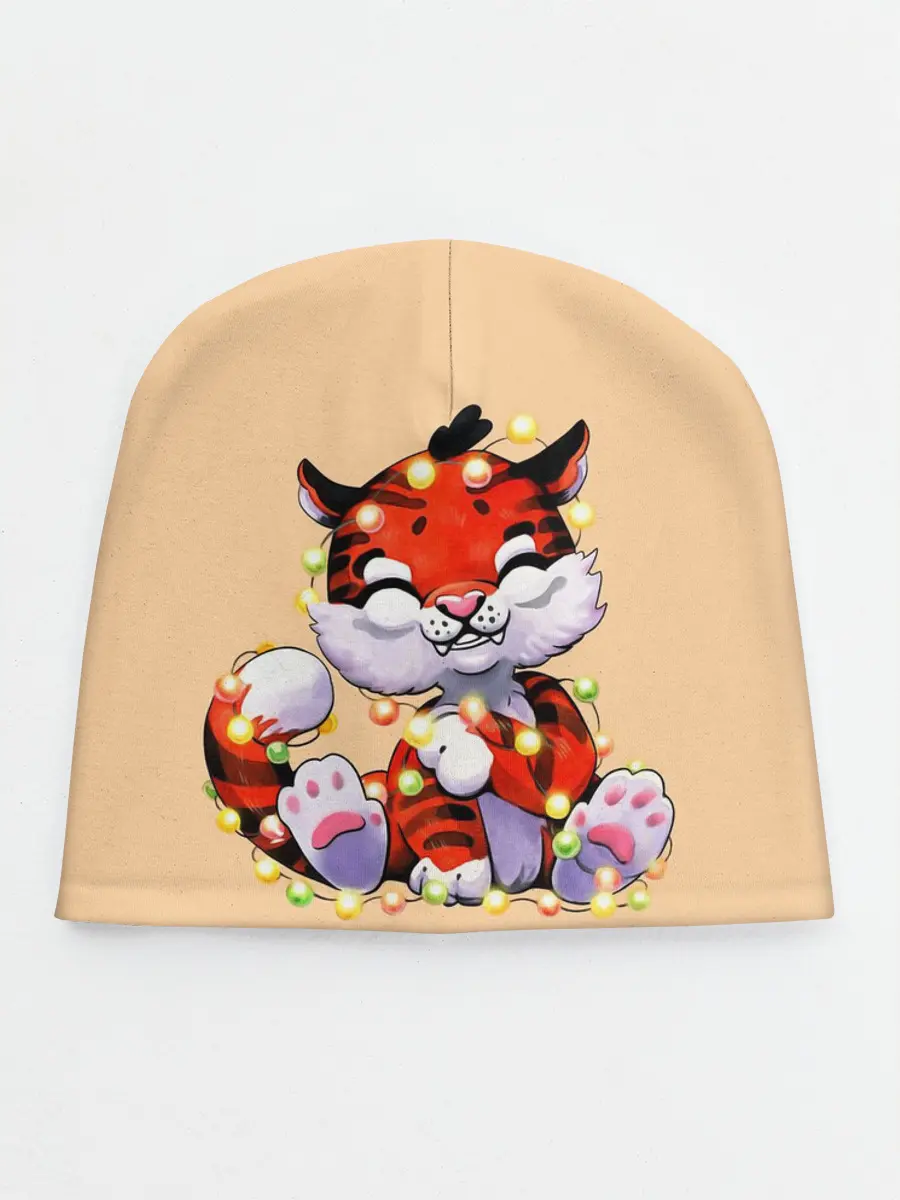 Детская шапка / Новогодний тигрёнок