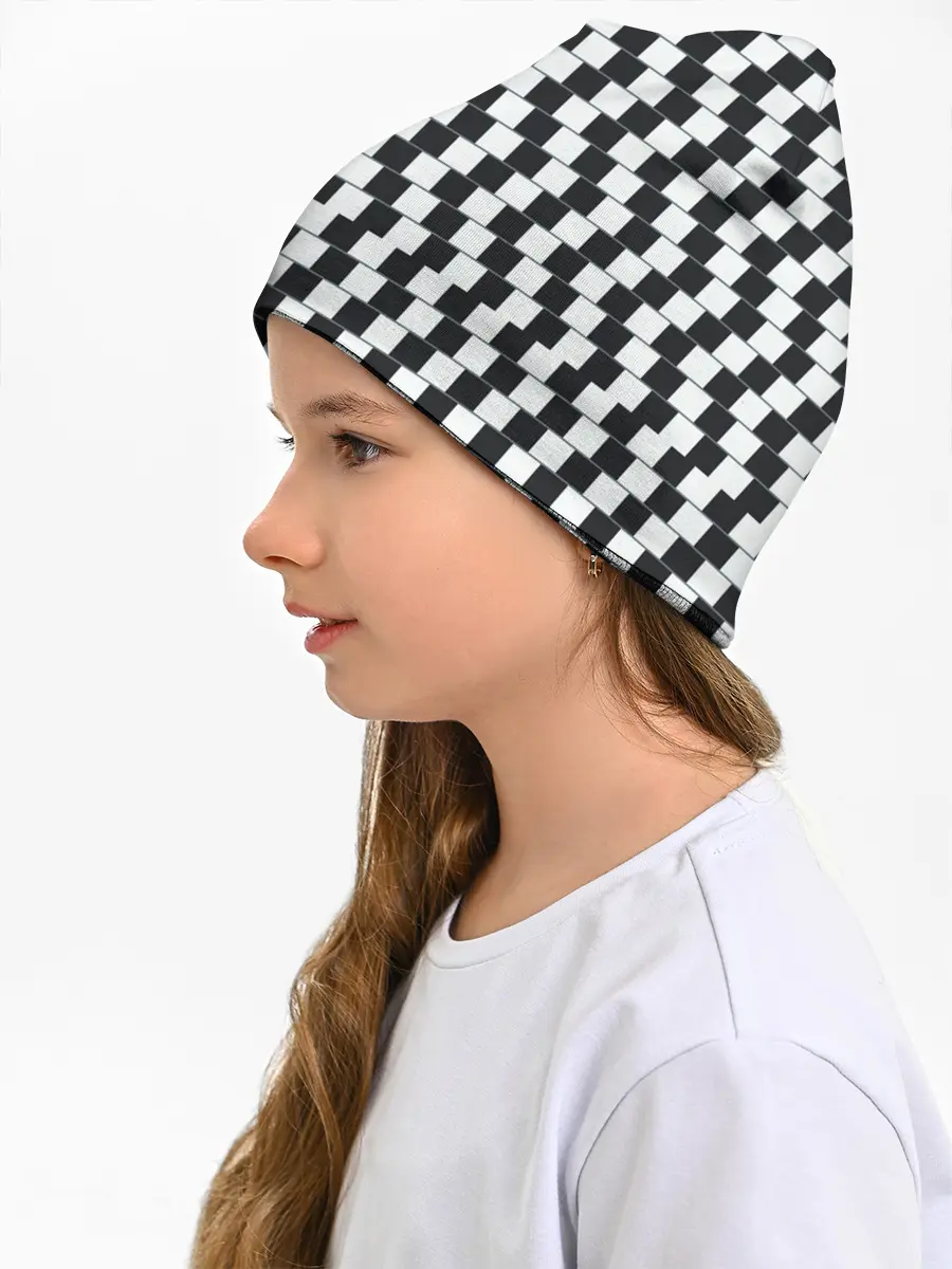 Детская шапка / Шахматная Иллюзия Искажения