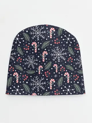 Детская шапка / Паттерн с веточками