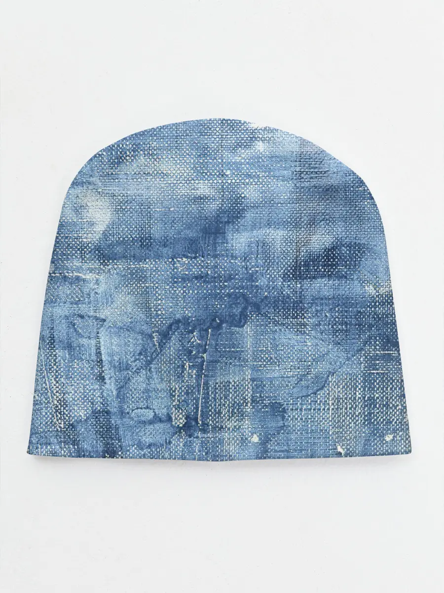 Детская шапка / Джинсовые мазки