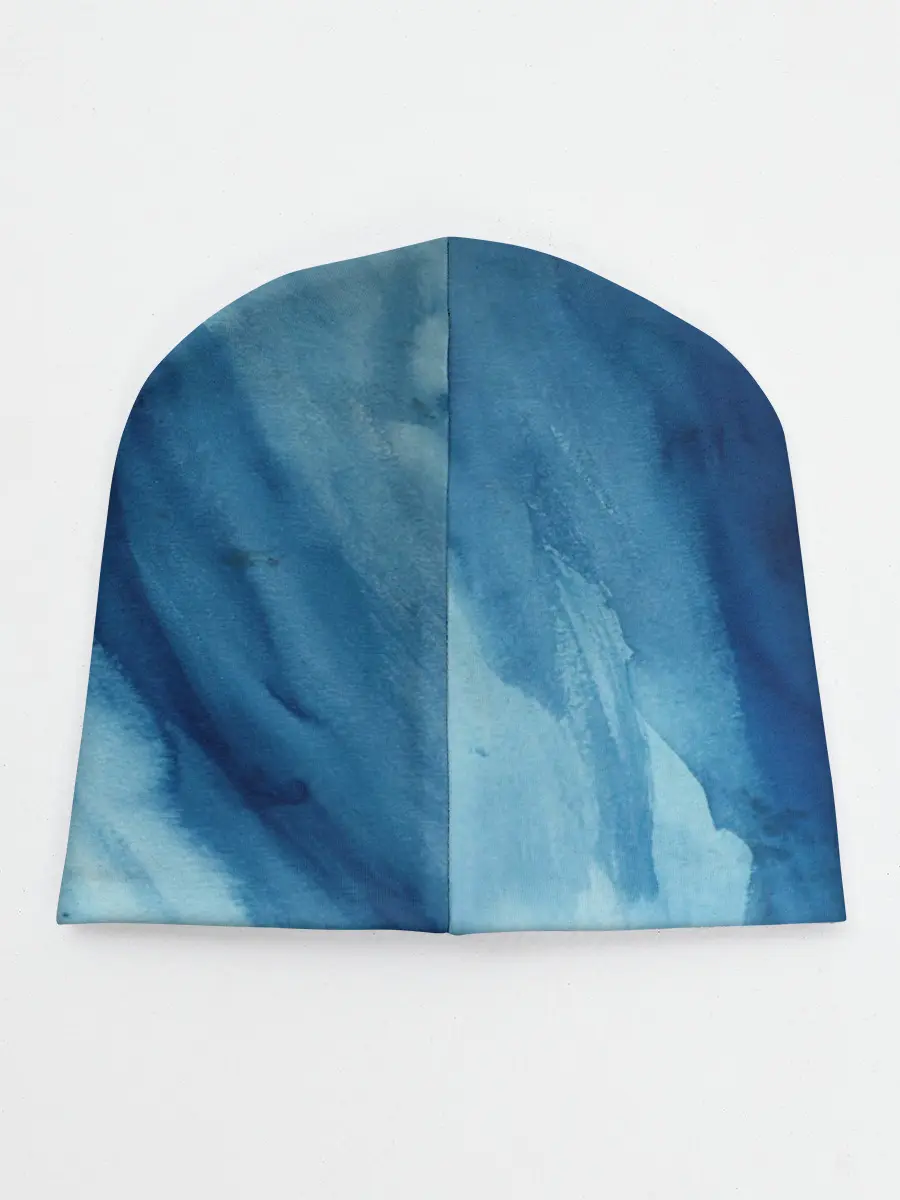 Детская шапка / Голубой мрамор