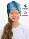 Детская шапка / Голубой мрамор