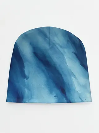 Детская шапка / Голубой мрамор