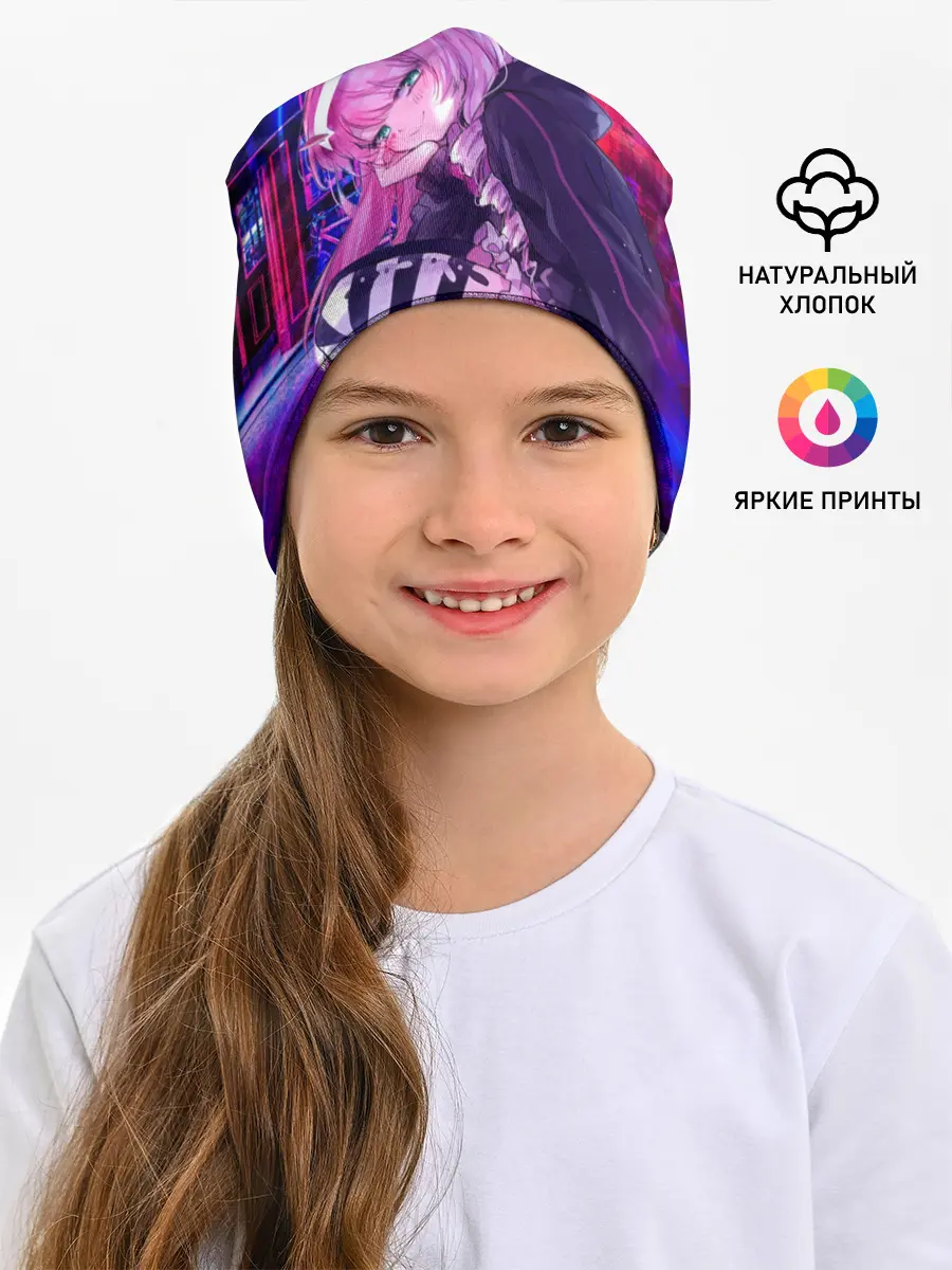 Детская шапка / Zero Two в неоновом городе