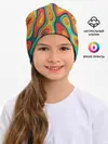 Детская шапка / 3D узор Color
