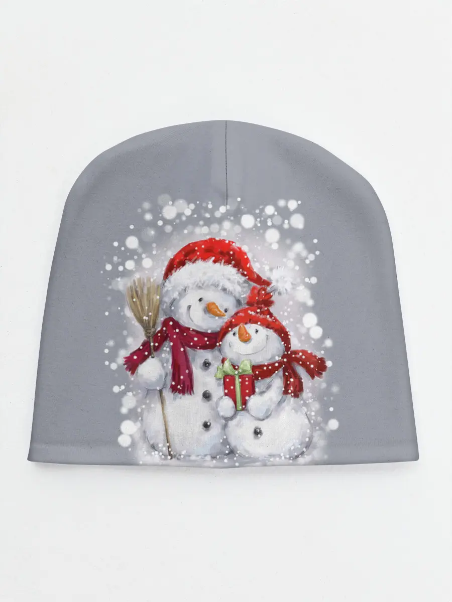Детская шапка / Два снеговика